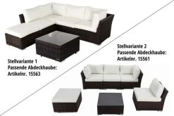 OUTFLEXX Loungemöbel-Set, Braun Marmoriert, Polyrattan, Inkl. Kaffeetisch, Für 5 Personen, Wasserfeste Kissenbox -Gartenmöbel Geschäft 4 7759 BOX B.jpg