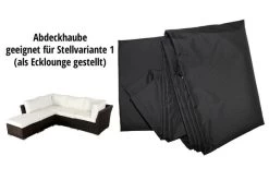OUTFLEXX Loungemöbel, Polyrattan, Braun Marmoriert, Inkl. Abdeckhaube, Ersatzbezug, Wasserfeste Kissenbox -Gartenmöbel Geschäft 4 7759 BOX X 1.jpg