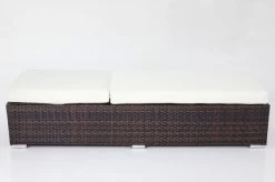 OUTFLEXX 2er-Set Sonnenliegen, Braun Marmoriert, Polyrattan, Je 200x70x45cm, Mit Beistelltisch 11 OUTFLEXX 2er-Set Sonnenliegen, Braun Marmoriert, Polyrattan, Je 200x70x45cm, Mit Beistelltisch -Gartenmöbel Geschäft 4 7761.jpg