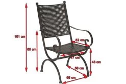 MBM Sessel Romeo Elegance, Marone, Schmiedeeisen Verzinkt, Pulverbeschichtet -Gartenmöbel Geschäft 5 10889.jpg