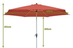 DOPPLER Active Auto Tilt Mittelstockschirm, Terrakotta, Aluminium/Textil, Ø 320 Cm, Mit Kurbel 13 DOPPLER Active Auto Tilt Mittelstockschirm, Terrakotta, Aluminium/Textil, Ø 320 Cm, Mit Kurbel -Gartenmöbel Geschäft 5 12353 4.jpg