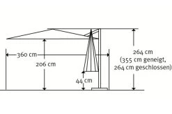 Schneider® SCHNEIDER Rhodos Twist Ampelschirm, Bordeaux, Quadratisch, 300 X 300 Cm -Gartenmöbel Geschäft 5 13623 1.jpg