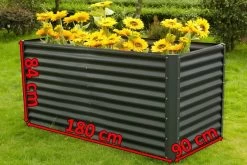 OUTFLEXX Hochbeet, Anthrazit, Zincalume, Pulverbeschichtet, 180 X 90 X 84 Cm -Gartenmöbel Geschäft 5 13726.jpg