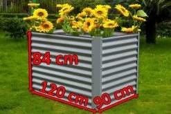 OUTFLEXX Hochbeet, Silber, Zincalume, Pulverbeschichtet, 120x90x84 Cm -Gartenmöbel Geschäft 5 14887.jpg