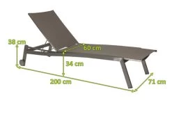 STERN Allround Rollenliege, Silber/taupe, Edelstahl/Textil, 200x71x38 Cm, Verstellbare Rückenlehne 16 STERN Allround Rollenliege, Silber/taupe, Edelstahl/Textil, 200x71x38 Cm, Verstellbare Rückenlehne -Gartenmöbel Geschäft 5 15897 1.jpg