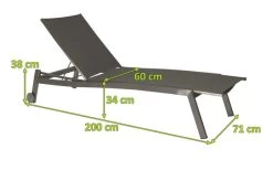 STERN Allround Rollenliege, Silbergrau, Edelstahl/Textil, 200x71x38 Cm, Verstellbare Rückenlehne -Gartenmöbel Geschäft 5 15897 2.jpg