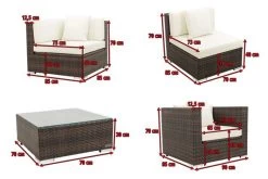 OUTFLEXX Loungemöbel-Set, Braun Marmoriert, Polyrattan, 5 Pers, Wasserfeste Kissenbox 16 OUTFLEXX Loungemöbel-Set, Braun Marmoriert, Polyrattan, 5 Pers, Wasserfeste Kissenbox -Gartenmöbel Geschäft 5 16065 BOX A.jpg