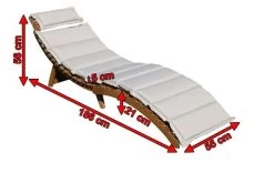 Ploß Sonnenliege, FSC-Akazie/Polyester, 186 X 55 X 21 Cm, Inkl. Auflage -Gartenmöbel Geschäft 5 16528.jpg