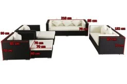 OUTFLEXX Loungemöbel-Set, Schwarz, Polyrattan, Für 9 Personen, Wasserfeste Kissenbox -Gartenmöbel Geschäft 5 1716 BOX A.jpg