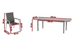KETTLER Basic Plus Esstischgarnitur, Silber/anthrazit, Alu/Textilene, 180/240x90cm, 6 Stapelsessel -Gartenmöbel Geschäft 5 17232.jpg