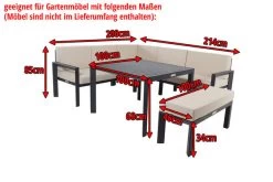 OUTFLEXX Premium Abdeckhaube, Z.B. Für Lounge 16472, 230x 220x 80cm, Schwarz, Wasserbeständig -Gartenmöbel Geschäft 5 17442.jpg