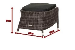 Ploß Rocking Hocker, Grau/braun-meliert, Polyrattan, 56x54x41 Cm, Zu Dining Sessel, Inkl. Polster -Gartenmöbel Geschäft 5 18203.jpg