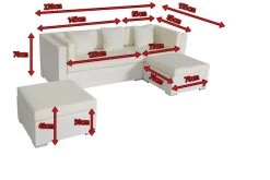 OUTFLEXX Loungemöbel-Set, Weiß, Polyrattan, 5 Personen, Wasserfeste Kissenbox -Gartenmöbel Geschäft 5 18228 BOX A.jpg