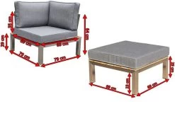 OUTFLEXX Loungemöbel, Silber/grau, Edelstahl/FSC-Teakholz/Textil, Für 2 Personen, Liegefunktion -Gartenmöbel Geschäft 5 18297.jpg