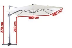 OUTFLEXX Ampelschirm, Anthrazit/creme, Pulverbesch. Aluminium, 400x300cm, Inkl. Plattenständer -Gartenmöbel Geschäft 5 18347.jpg