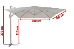 OUTFLEXX Ampelschirm, Creme, Aluminium In Holzoptik, 400x300cm, Inkl. Plattenständer -Gartenmöbel Geschäft 5 18511.jpg