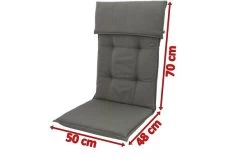 DOPPLER Stuhlauflage Hochlehner, Grau, Dralon, 120x50x7cm, Mit DuPont Teflon Markenimprägnierung -Gartenmöbel Geschäft 5 18593.jpg