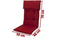 DOPPLER Stuhlauflage Hochlehner, Bordeaux, Dralon, 120x50x7cm, Mit DuPont Teflon Markenimprägnierung -Gartenmöbel Geschäft 5 18594.jpg