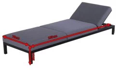 HARTMAN Adam Gartenliege, Flanelle, Alu/Sunbrella, 195x70x30cm, Rückenlehne Verstellbar, Inkl. Kopfkissen -Gartenmöbel Geschäft 5 18732.jpg