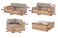 OUTFLEXX Ecklounge, Natur Meliert/sand, Polyrattan, Für 5 Personen, Inkl. Polster -Gartenmöbel Geschäft 5 18853.jpg