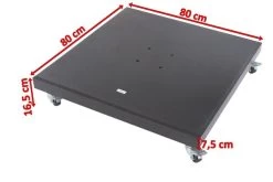 OUTFLEXX Schirmständer, Granit, 80x80x16,5cm, 120kg, Mit Lenkrollen -Gartenmöbel Geschäft 5 18883.jpg