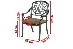 HARTMAN Amalfi Diningsessel, Dunkelgrün, Alu-Guss, Inkl. Polster -Gartenmöbel Geschäft 5 20136.jpg