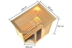 KARIBU Sauna Jada, Fichtenholz 38 Mm, Eckeinstieg, Ca. 2,3m² -Gartenmöbel Geschäft 5 20234 8.jpg
