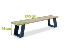 OUTFLEXX Bank, Dark Grey/natur, Alu/recycled FSC®-Teak, 240x100x45cm, Mit Baumkante -Gartenmöbel Geschäft 5 20317.jpg