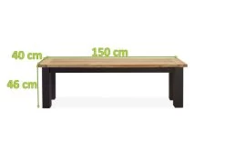 OUTFLEXX Oxford Bank, Dark Grey/natur, Alu/recycled FSC®-Teak, 150x40x45cm, Rustikal Gebürstet -Gartenmöbel Geschäft 5 20334.jpg