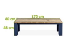 OUTFLEXX Oxford Bank, Dark Grey/natur, Alu/recycled FSC®-Teak, 170x40x45cm, Rustikal Gebürstet -Gartenmöbel Geschäft 5 20336.jpg