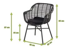 HARTMAN Cecilia Diningsessel, Schwarz, Alu / Polyrattan, 62 X 62 X 84 Cm 16 HARTMAN Cecilia Diningsessel, Schwarz, Alu / Polyrattan, 62 X 62 X 84 Cm -Gartenmöbel Geschäft 5 20444.jpg