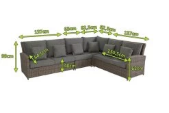 OUTFLEXX Dining Set, Grau, Polyrattan, 4tlg, 5-6 Personen, Inkl. Polster Und Kissen -Gartenmöbel Geschäft 5 20661.jpg