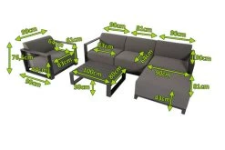 OUTFLEXX Loungeset, Flanelle, Alu/Sunbrella, Für 5 Personen, Loungetisch 100x80 Cm -Gartenmöbel Geschäft 5 20753.jpg