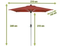 DOPPLER Active Auto Tilt Mittelstockschirm, Terracotta, Alu/Polyester, 210x140 Cm, Höhenverstellbar, Mit Kurbel -Gartenmöbel Geschäft 5 20872.jpg