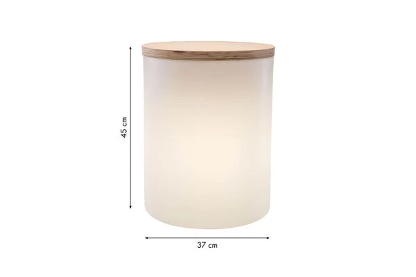 8-SEASONS Shining Drum Dekoleuchte, Weiß, Polyethylen, Outdoor 7 8-SEASONS Shining Drum Dekoleuchte, Weiß, Polyethylen, Outdoor – Bild 5