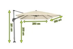 DOPPLER Active Pendelschirm, Natur, Alu/Polyester, 350x260 Cm, Mit Kurbel -Gartenmöbel Geschäft 5 20912.jpg