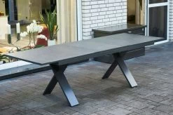 HARTMAN Sondermodell Xanadu / Aruba Set, Xerix/anthrazit, Alu/Glaskeramik, 2 Stapelsessel, 6 Multipos, 220/280x100cm -Gartenmöbel Geschäft 5 21129.jpg