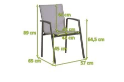 STERN New Top Stapelsessel, Anthrazit/silber, Aluminium/Textil, 65x57x89 Cm, Pulverbeschichtet, Stapelbar -Gartenmöbel Geschäft 5 21912.jpg