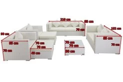 OUTFLEXX Loungemöbel-Set, Weiß, Polyrattan, Für 9 Personen, Inkl. Kaffeetisch, Wasserfeste Kissenbox -Gartenmöbel Geschäft 5 7173 BOX B.jpg