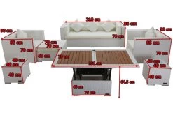 OUTFLEXX Loungemöbel-Set, Weiß, Polyrattan, Für 6 Personen, Inkl. Loungetisch, Wasserfeste Kissenbox -Gartenmöbel Geschäft 5 7174 BOX D.jpg