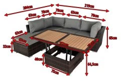 OUTFLEXX Loungemöbel, Polyrattan, Braun Marmoriert, Inkl. Loungetisch, Abdeckhaube, Ersatzbezug, Wasserfeste Kissenbox -Gartenmöbel Geschäft 5 7759 BOX X 4.jpg