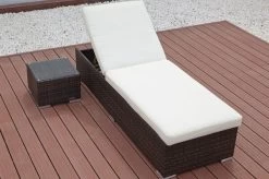 OUTFLEXX 2er-Set Sonnenliegen, Braun Marmoriert, Polyrattan, Je 200x70x45cm, Mit Beistelltisch 12 OUTFLEXX 2er-Set Sonnenliegen, Braun Marmoriert, Polyrattan, Je 200x70x45cm, Mit Beistelltisch -Gartenmöbel Geschäft 5 7761.jpg