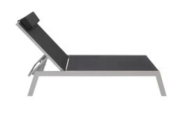 VILLANA Gartenliege, Silber/schwarz, Aluminium/Textil, 198 X 60 X 32 Cm, Verstellbar 17 VILLANA Gartenliege, Silber/schwarz, Aluminium/Textil, 198 X 60 X 32 Cm, Verstellbar -Gartenmöbel Geschäft 6 13400.jpg