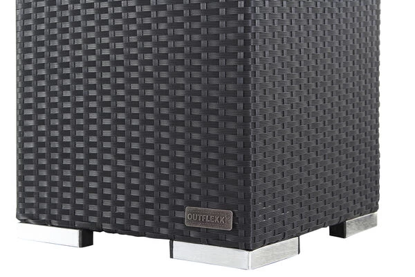 OUTFLEXX Loungemöbel-Set, Schwarz, Polyrattan, Für 8 Personen, Wasserfeste Kissenbox 8 OUTFLEXX Loungemöbel-Set, Schwarz, Polyrattan, Für 8 Personen, Wasserfeste Kissenbox – Bild 6