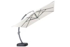 OUTFLEXX Luxus Ampelschirm, Anthrazit/creme, Edelstahl/Aluminium, 350x350cm, Inkl. Schirmständer Und Schutzhülle -Gartenmöbel Geschäft 6 18351.jpg