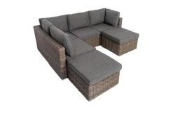 OUTFLEXX Loungemöbel-Set, Grau, Polyrattan, 6 Personen, Verstellbare Sitzflächen, Wasserfeste Kissenbox -Gartenmöbel Geschäft 6 18364 BOX.jpg