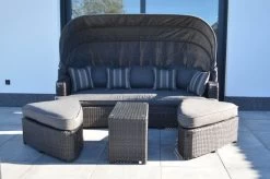 OUTFLEXX Houston Loungebett, Grau, Polyrattan, Doppel-halbrund, Viele Stellmöglichkeiten, Dach Klappbar -Gartenmöbel Geschäft 6 18543.jpg