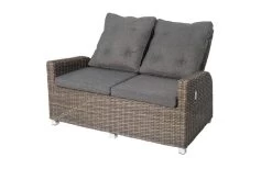 OUTFLEXX Dining 2-Sitzer Sofa, Grau, Polyrattan, 148 X 83 X 110 Cm, Stufenlos Verstellbar -Gartenmöbel Geschäft 6 18912.jpg