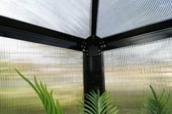 OUTFLEXX Gewächshaus, Schwarz, Alu/Polycarbonat, 295x295x270 Cm, Pulverbeschichtet -Gartenmöbel Geschäft 6 20086.jpg