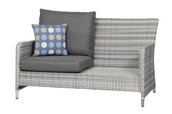 SIENA GARDEN Soria 2-Sitzer Loungesofa, Ice Grey, Alu / Gardino®-Geflecht, 149x87x88 Cm 8 SIENA GARDEN Soria 2-Sitzer Loungesofa, Ice Grey, Alu / Gardino®-Geflecht, 149x87x88 Cm – Bild 6